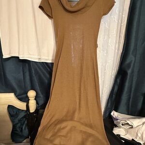 Women's Brown Sweater Dress